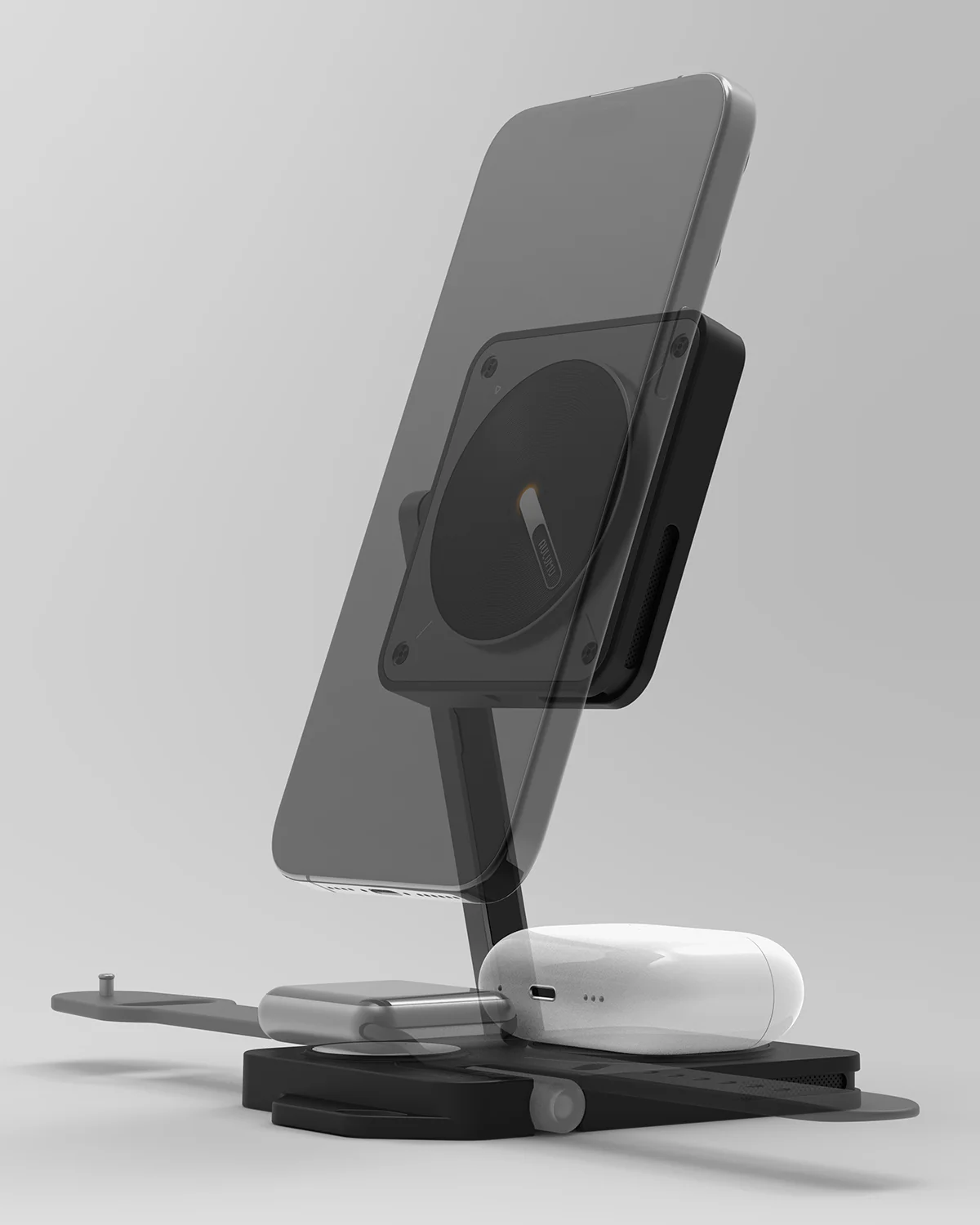 M01 4-in-1 Folding Wireless Charging Station & Pad | Magnetic - Image 4