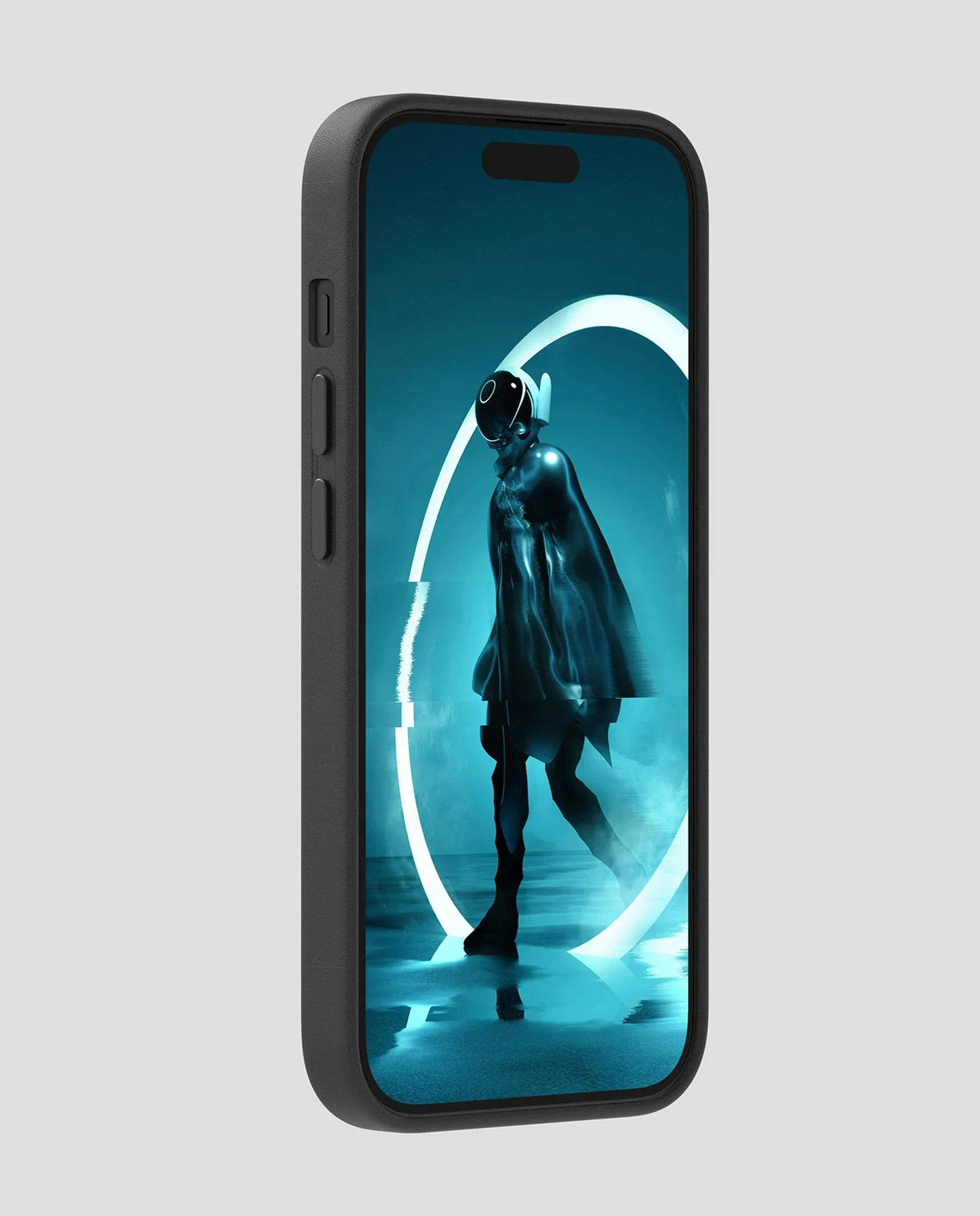 A05 Vegan Leather Case for iPhone 14 Pro/PM | Cooling Window | Black | Magnetic - Image 5