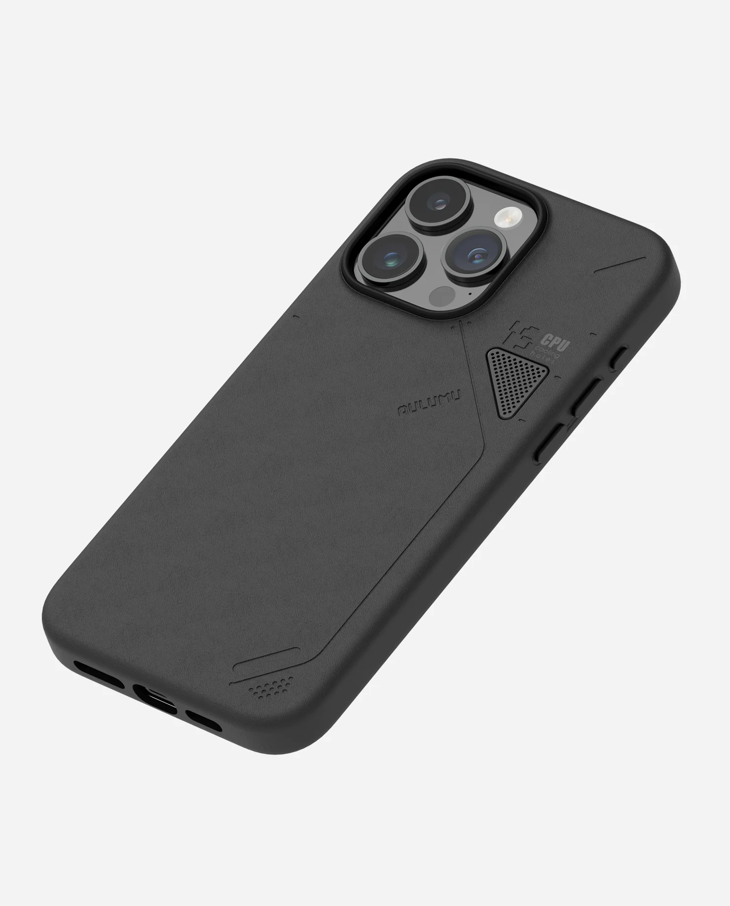 A15 Vegan Leather Case for iPhone 15 Series | Cooling Window | Black | Magnetic - Image 10