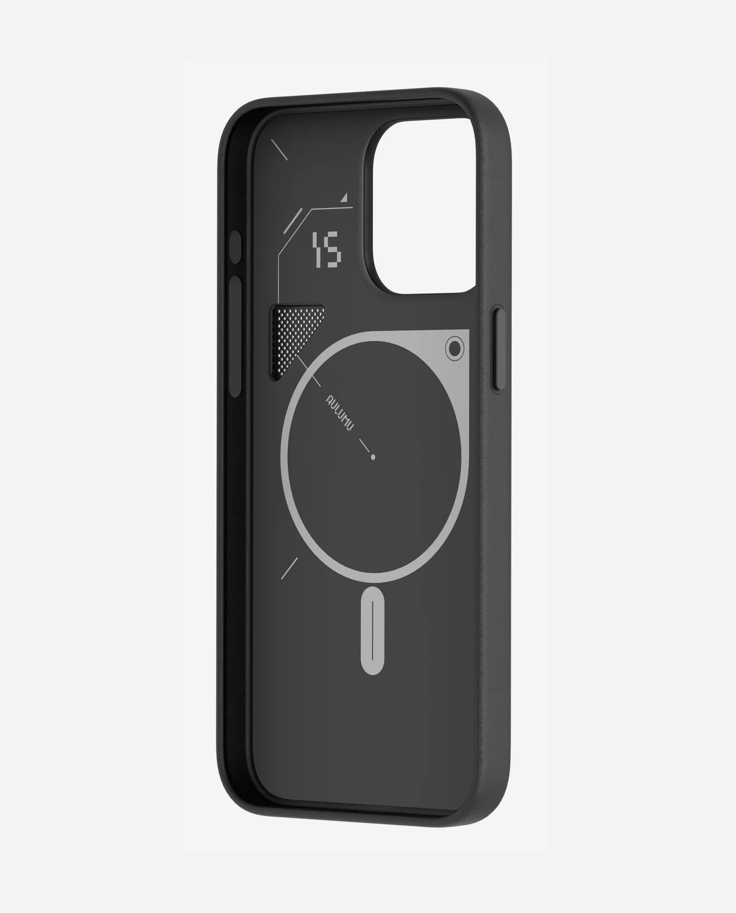 A15 Vegan Leather Case for iPhone 15 Series | Cooling Window | Black | Magnetic - Image 9