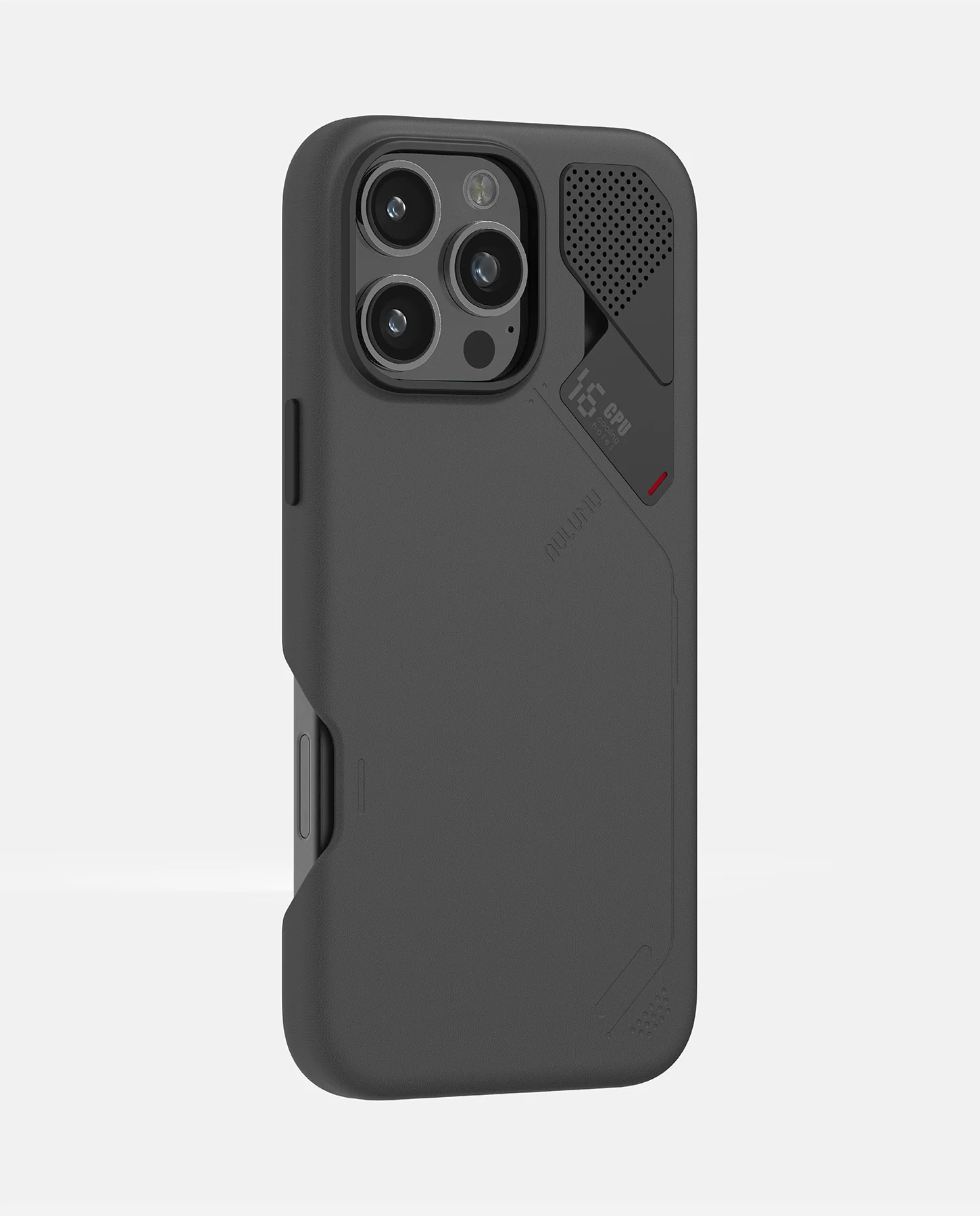 A16 Vegan Leather Case for iPhone 16 Pro Series | Cutout Version | Real Cooling | White & Black | Magnetic - Image 3