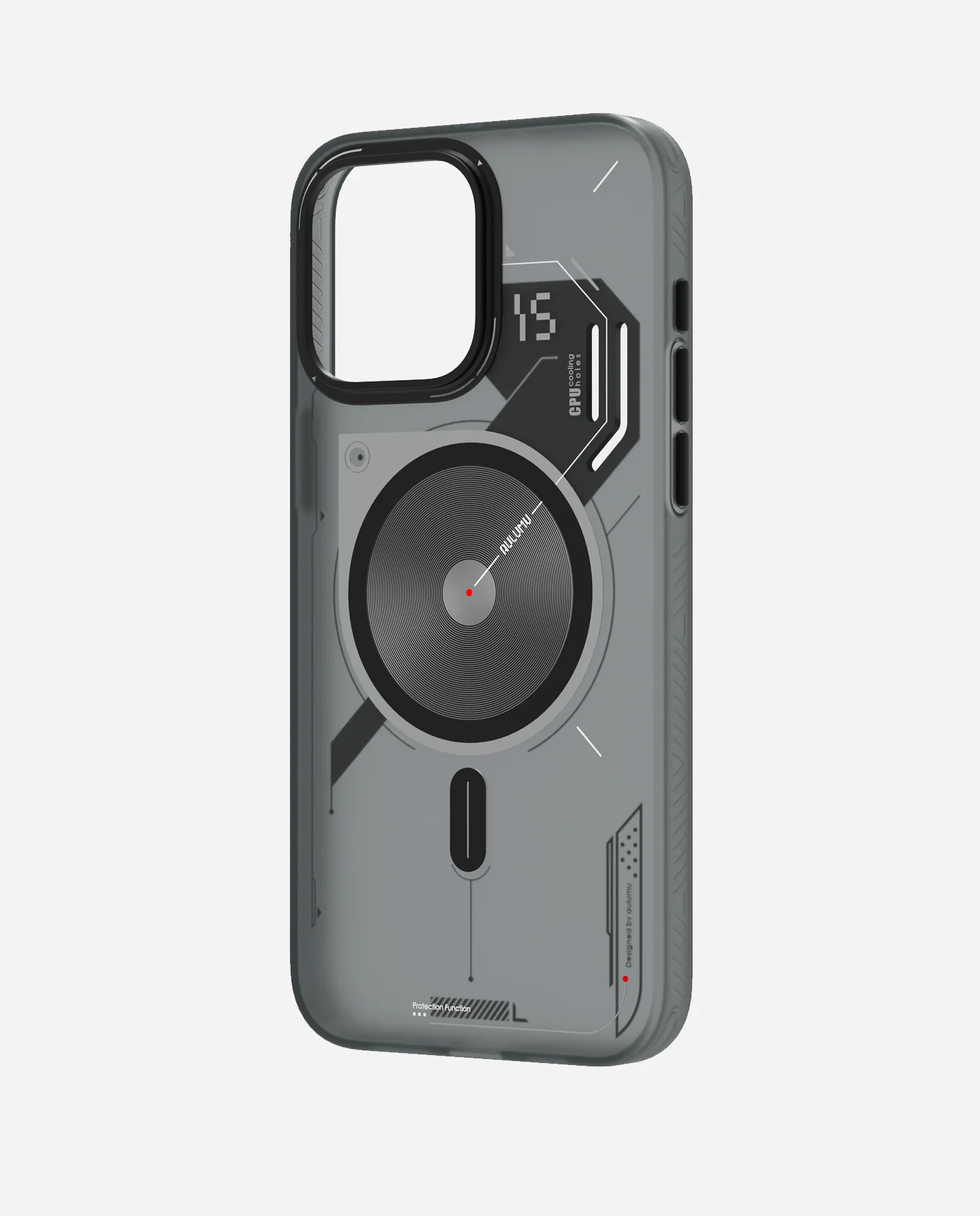 A15 Semi-Translucent Frosted Case for iPhone 15 Series | Unique Cooling Window Design | Magnetic - Image 3