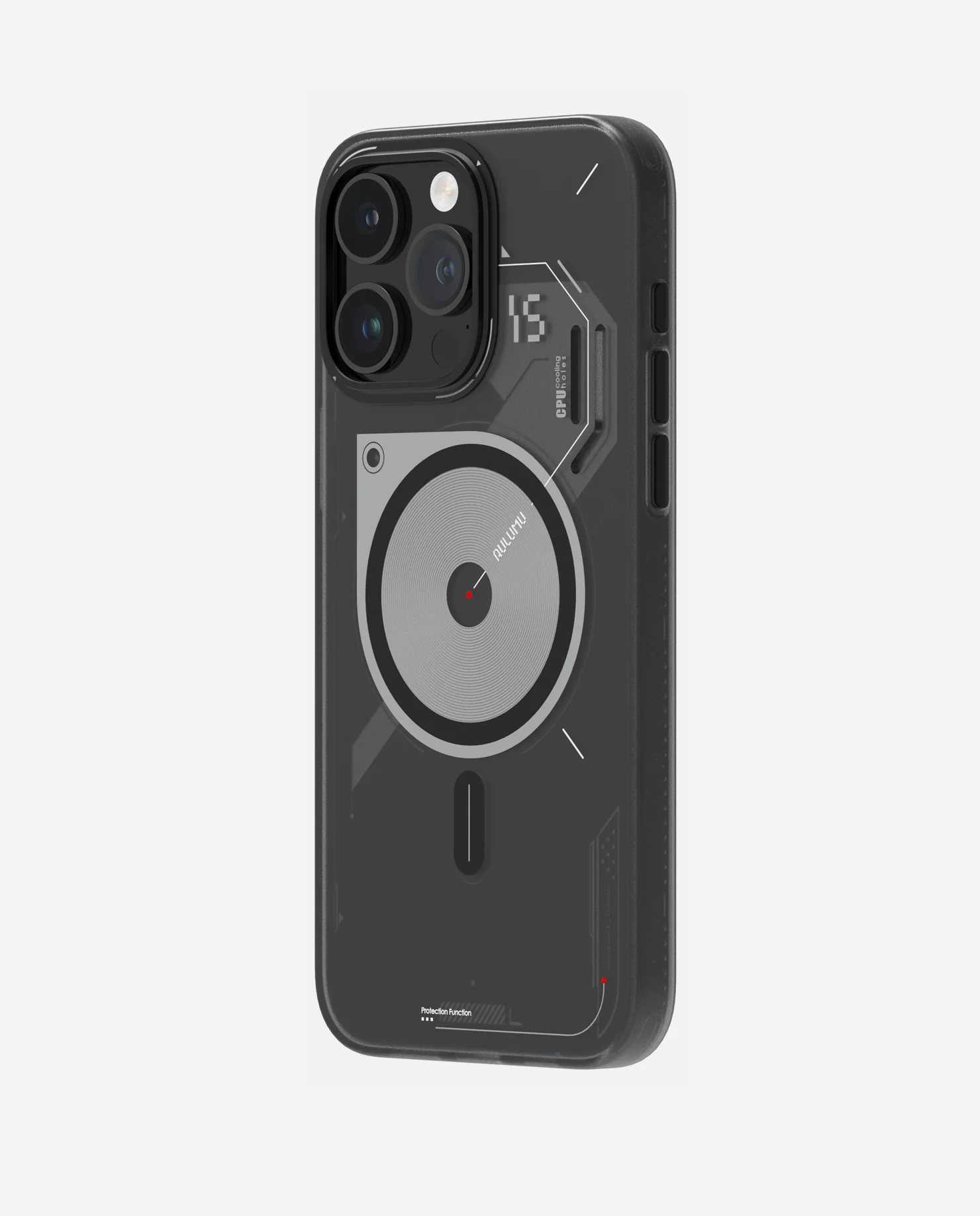 A15 Semi-Translucent Frosted Case for iPhone 15 Series | Unique Cooling Window Design | Magnetic - Image 4