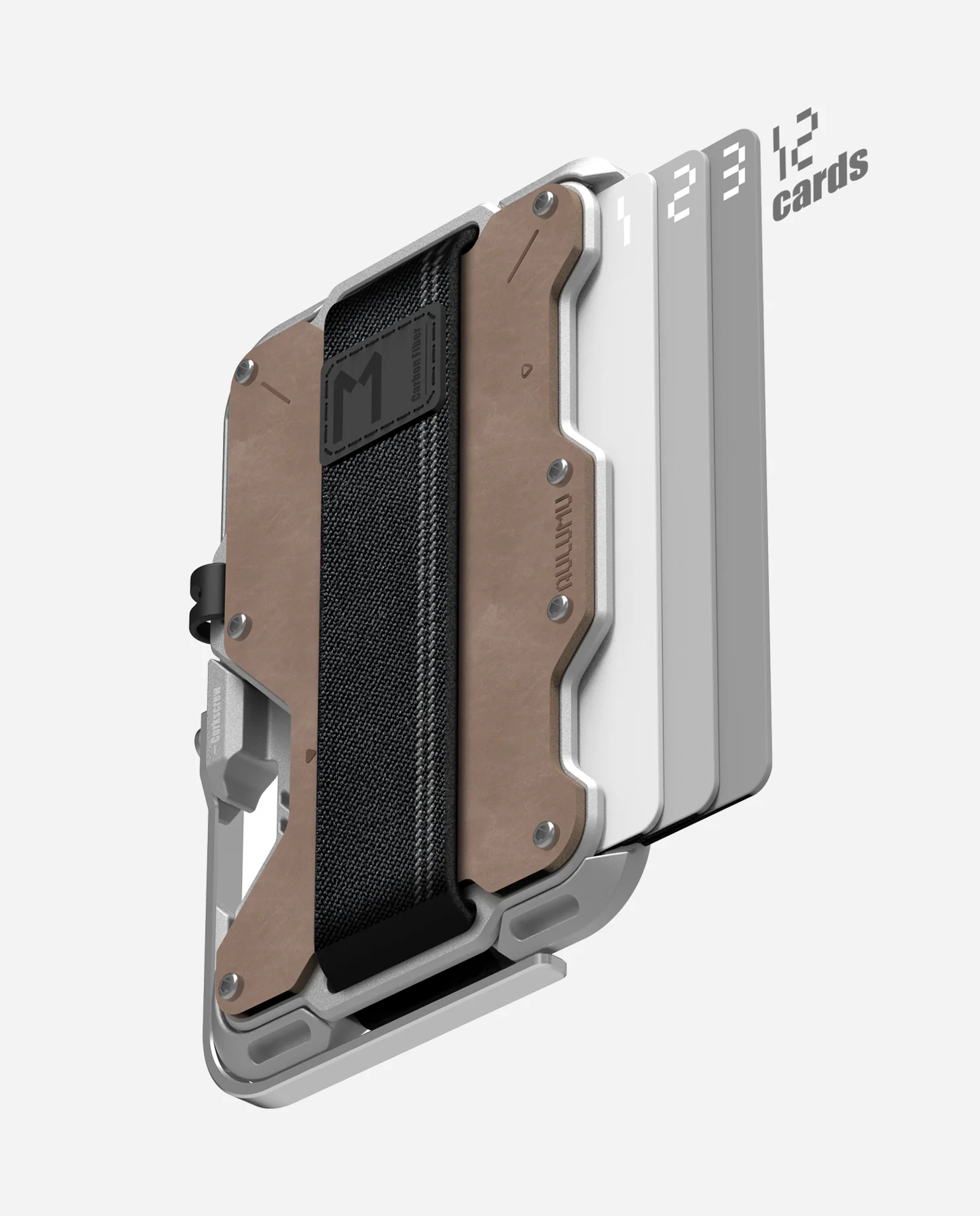 G03 Multi-Tool Magnetic Metal Wallet | Genuine Leather Cover | Magnetic - Image 4