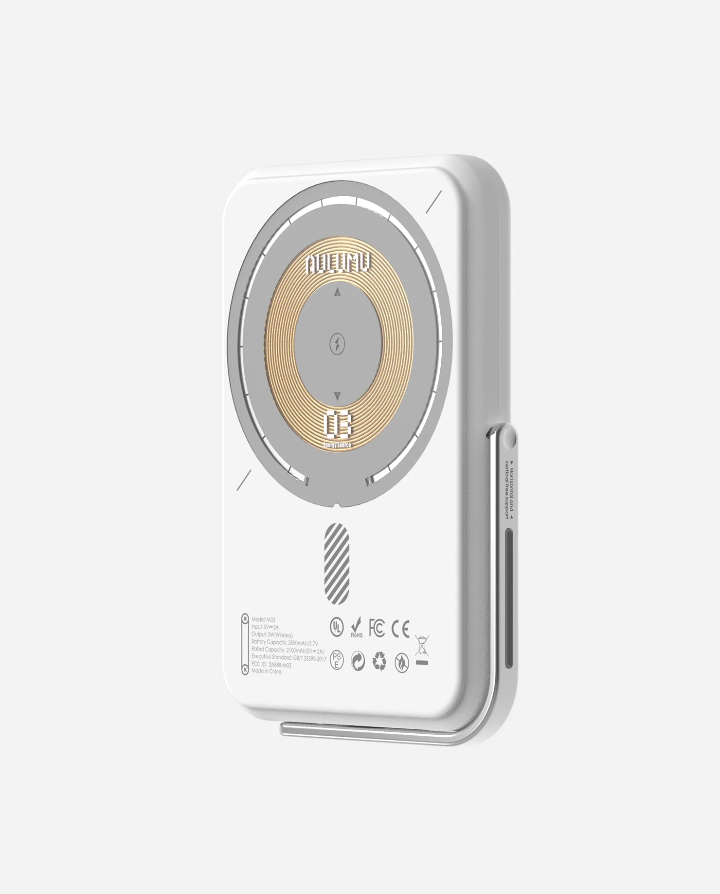 M03 Magnetic Wireless Battery Pack 3.5K | Magnetic | Silver - Image 5