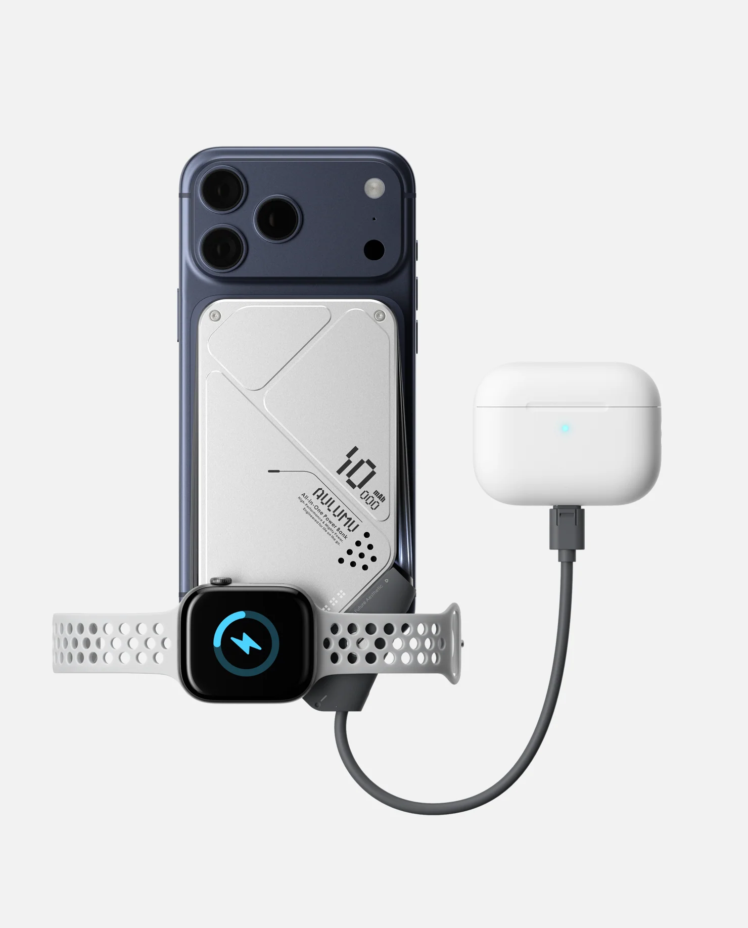 M10 10000mAh Multi-Charging Dual-Mag Power Bank - Image 3