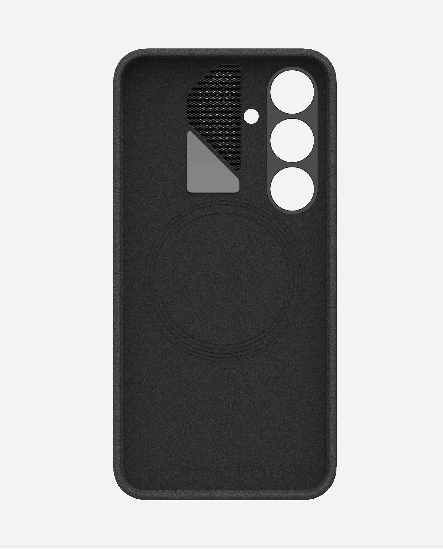 S24 Vegan Leather Case for Samsung Galaxy S24 Series | Real Cooling | Black | Magnetic & PowerShare - Image 5