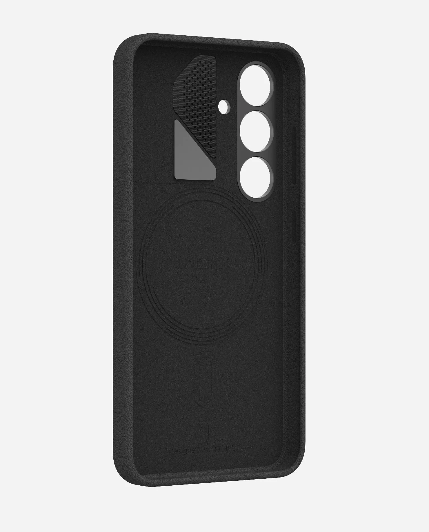 S24 Vegan Leather Case for Samsung Galaxy S24 Series | Real Cooling | Black | Magnetic & PowerShare - Image 6