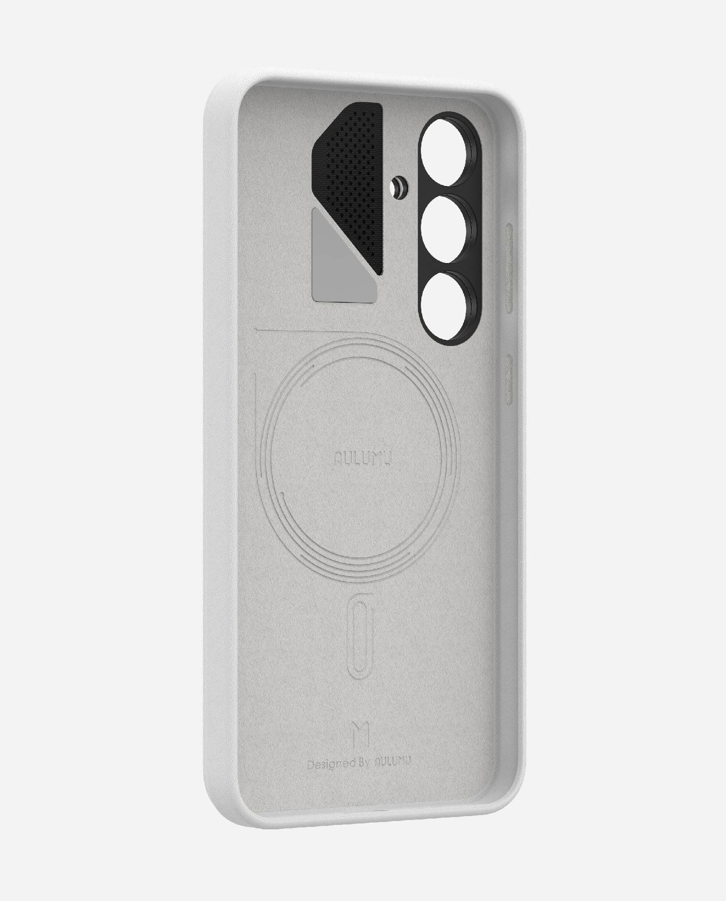 S24 Vegan Leather Case for Samsung Galaxy S24 Series | Real Cooling | White | Magnetic & PowerShare - Image 6